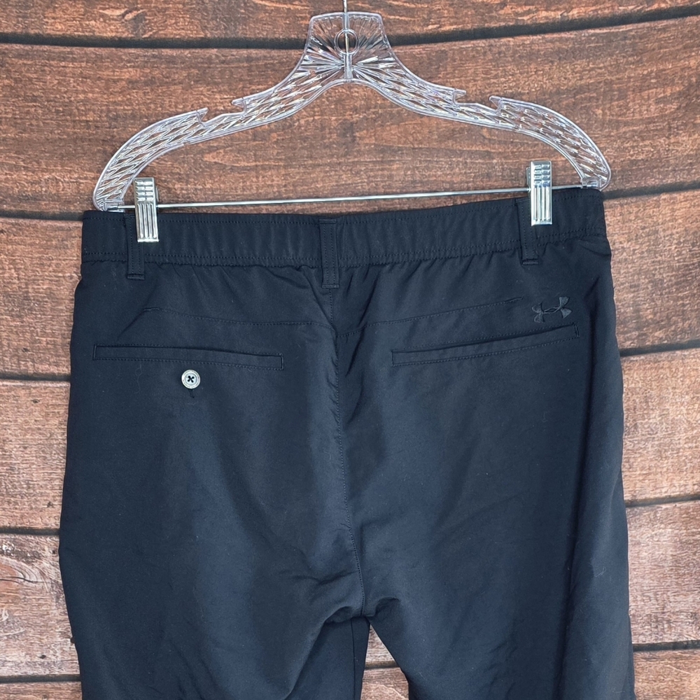 Under Armour Tech Straight-Fit Performance Golf Pants Size 36x30 Black S-1625 - Picture 4 of 8